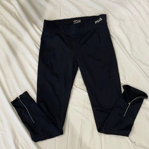 fila leggings with a zipper